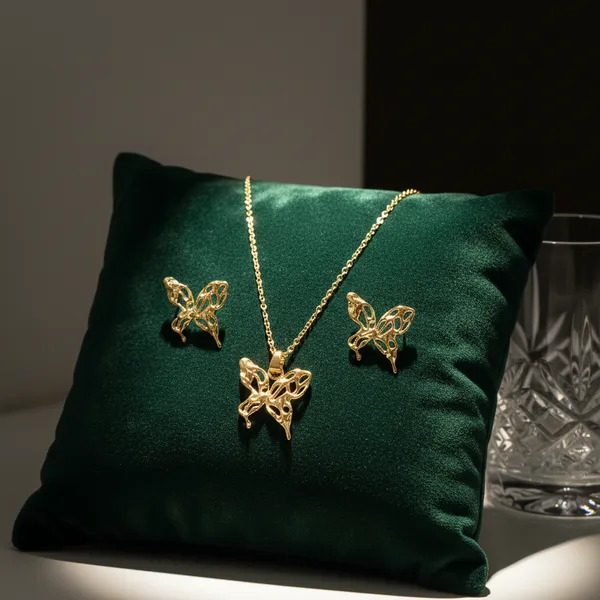 Golden_Butterfly_Necklace_Earrings_Set