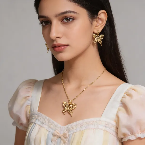 Golden_Butterfly_Necklace_Earrings_Set
