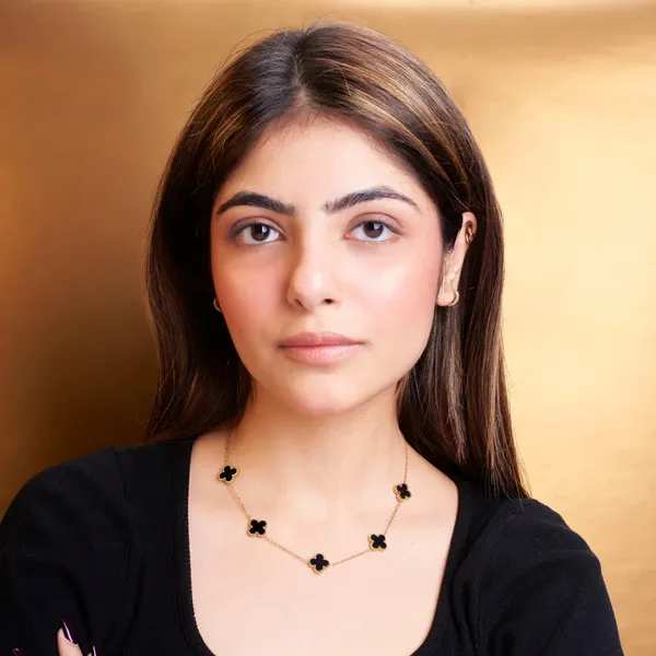 Black_Anti_Tarnish_Clover_Necklace