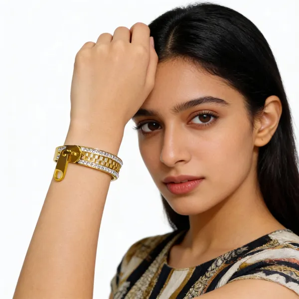 Golden_Zipper_Bracelet