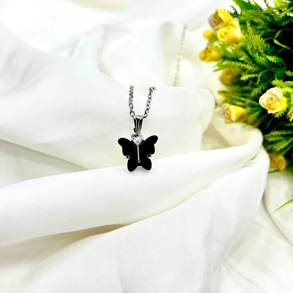Black_Butterfly_Charm_Necklace