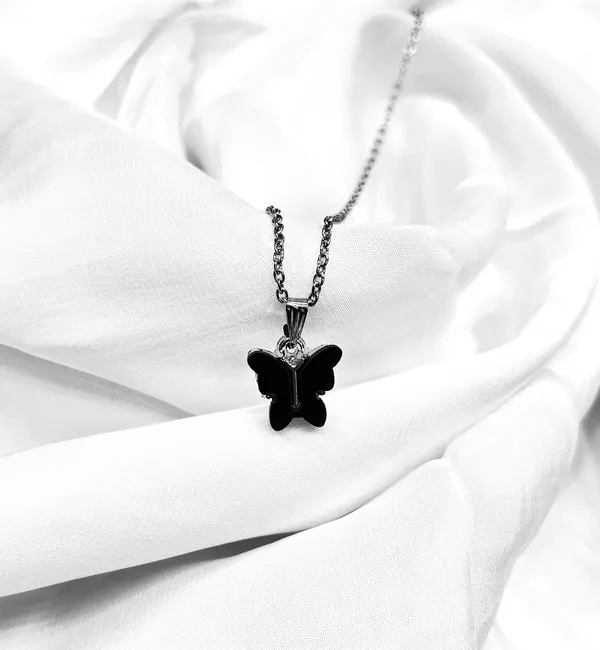 Black_Butterfly_Charm_Necklace