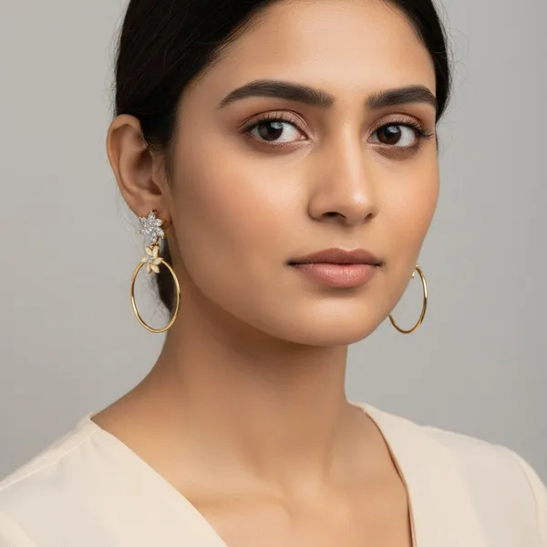 Gold_Flower_Hoop_Earrings