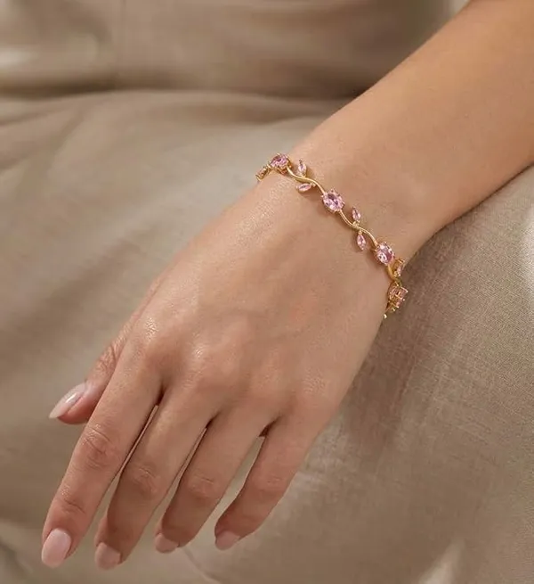 Pink_Tulip_Crystal_Bracelet
