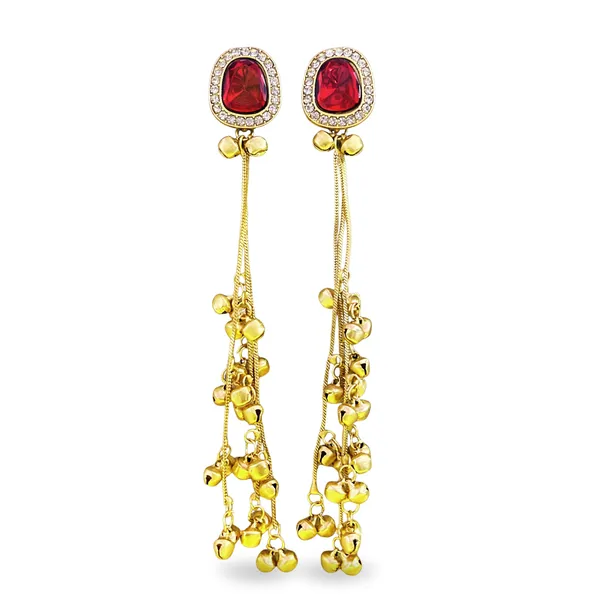 Kashmiri_Red_Stone_Long_Earrings_Royal_Ethnic_Drop