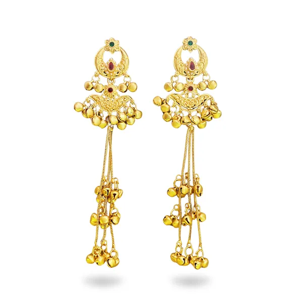 Kashmiri_Gold_Long_Earrings_Traditional_Royal_Drop