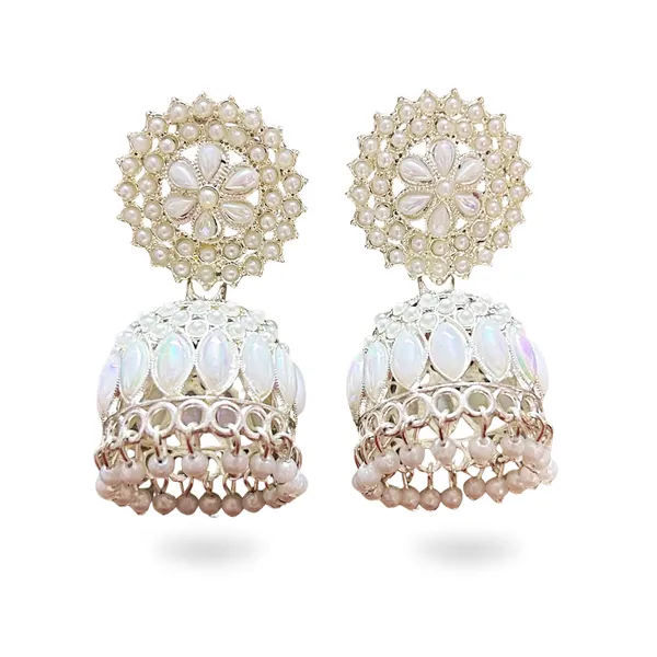 White_Crystal_Jhumka_Earrings