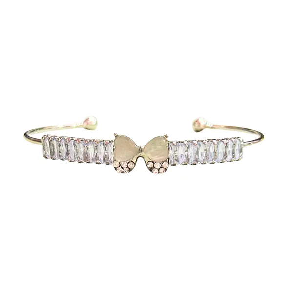 Crystal_Bow_Bracelet_Adjustable_Open_Cuff