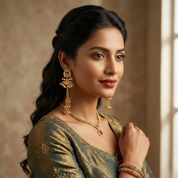 Kashmiri_Gold_Long_Earrings_Traditional_Royal_Drop