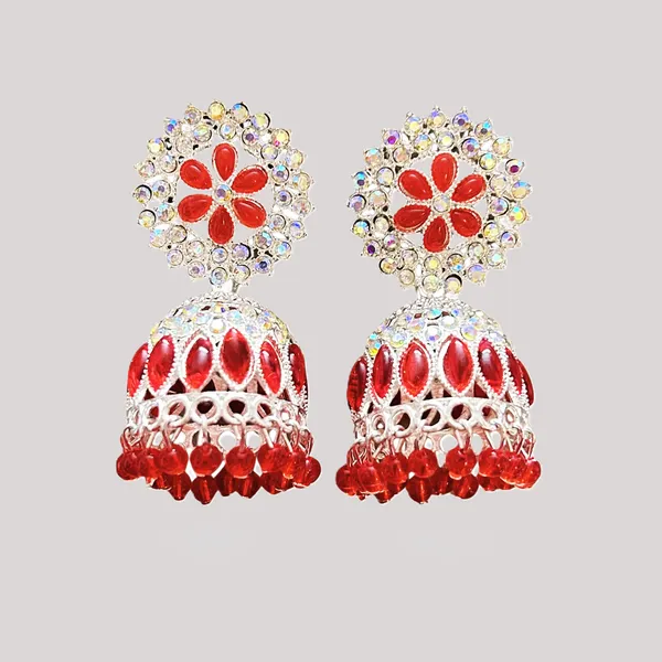 Red_Crystal_Jhumka_Earrings
