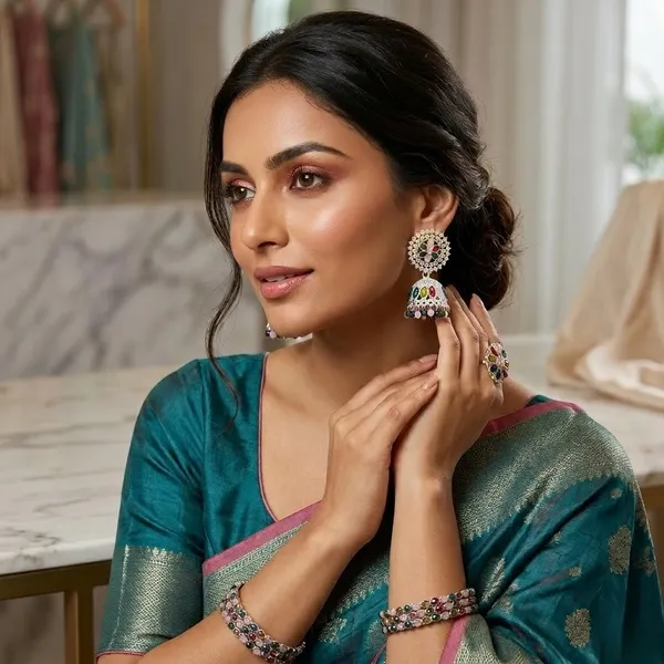 Multi_Color_Crystal_Jhumka_Earrings