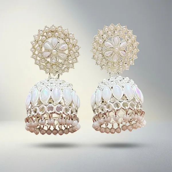 White_Crystal_Jhumka_Earrings
