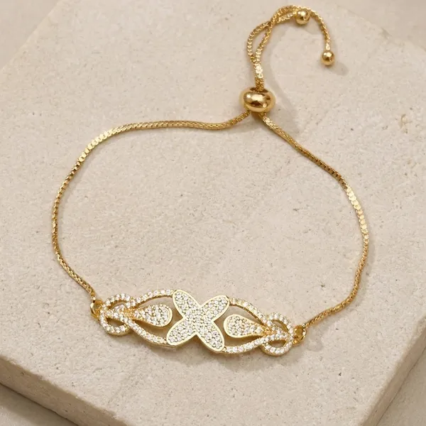 Delicate_Butterfly_Crystal_Bracelet_Adjustable_Gold_Chain
