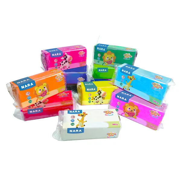 Nara_Oil_Based_Modelling_Clay_Multicolour_500_G_Pack_Of_2