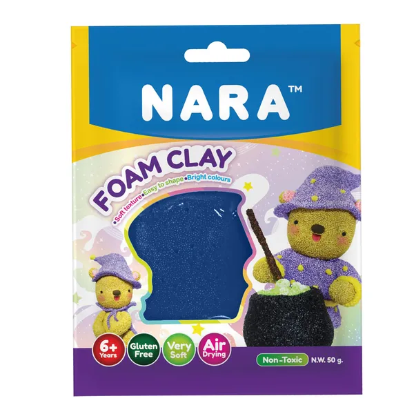 Nara_Blue_Foam_Air_Dry_Lightweight_Modelling_Clay_50_G_Pack_Of_2