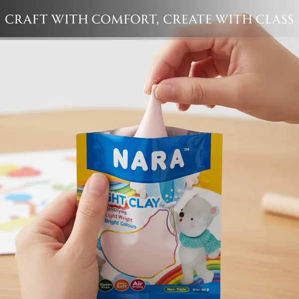 Nara_Air_Dry_Light_Clay_White_50_G_Pack_Of_3