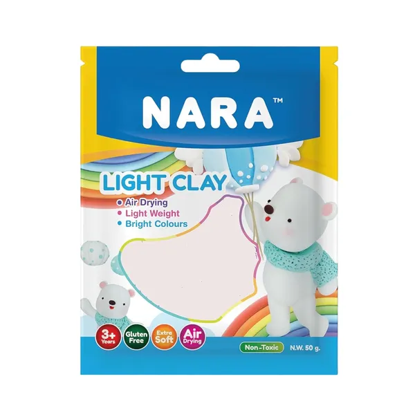 Nara_Air_Dry_Light_Clay_White_50_G_Pack_Of_3