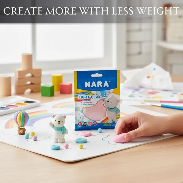 Nara_Air_Dry_Light_Clay_White_50_G_Pack_Of_3