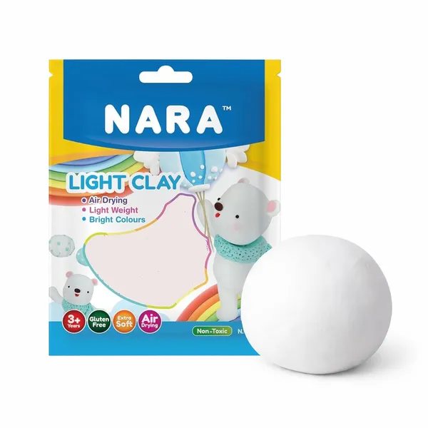 Nara_Air_Dry_Light_Clay_White_50_G_Pack_Of_3