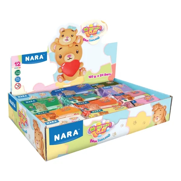 Nara_Oil_Based_Modelling_Clay_24_Bars_12_Colours_160_G_Each