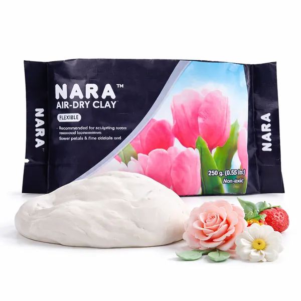 Nara_White_Flexible_Air_Dry_Modelling_Clay_250_G