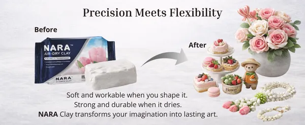 Nara_White_Flexible_Air_Dry_Modelling_Clay_250_G