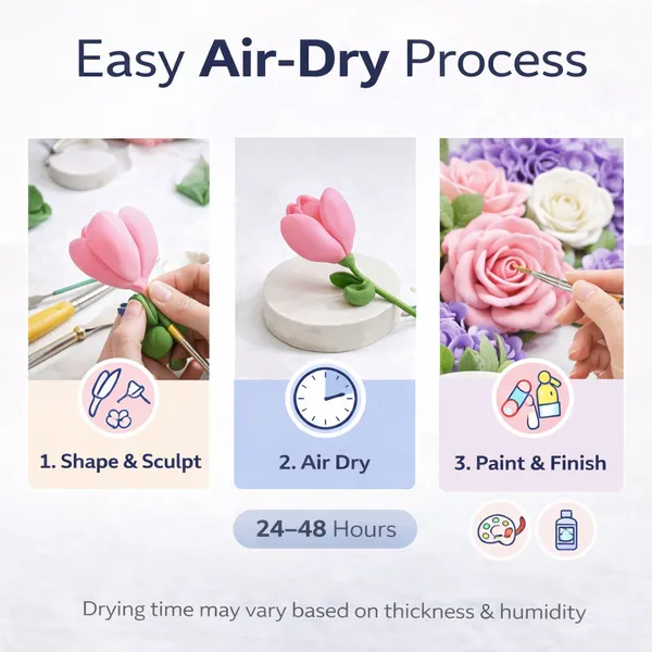 Nara_White_Flexible_Air_Dry_Modelling_Clay_250_G