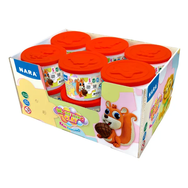 Nara_Oil_Based_Modelling_Clay_5_Sticks_Multicolour_15_G_Each