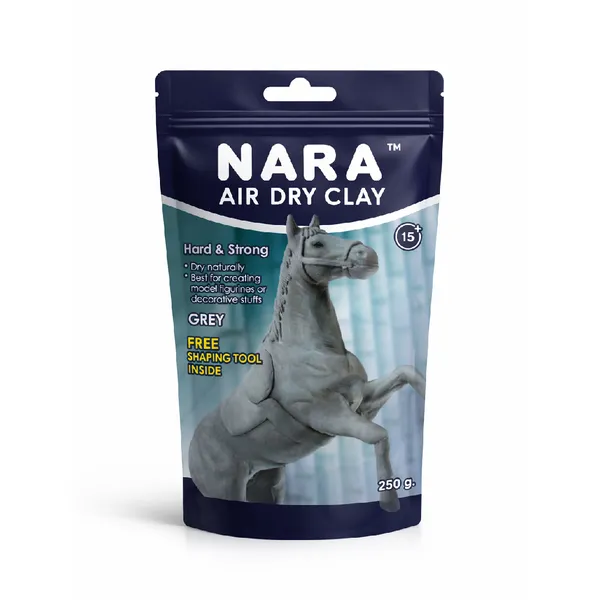 Nara_Air_Dry_Clay_White_(250_G/_Piece)_With_Sculptin_G_Tool_Pack_Of_2