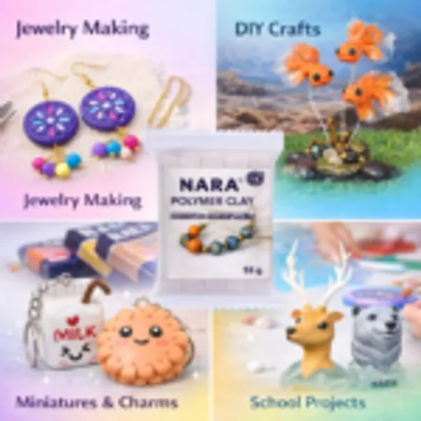 Nara_Oven_Cure_Polymer_Clay_White_55_G_Pack_Of_2