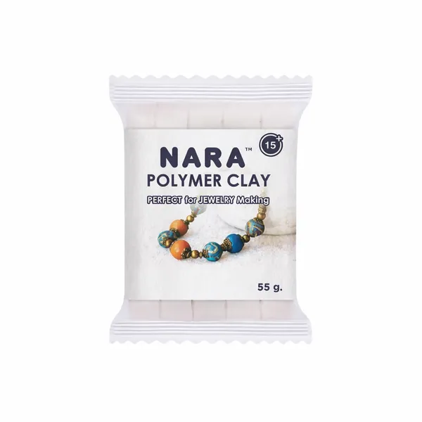 Nara_Oven_Cure_Polymer_Clay_White_55_G_Pack_Of_2