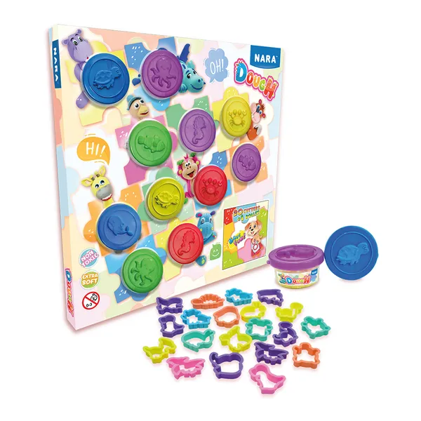 Nara_Soft_Dough_Set_11_Cups_With_Cutters_And_Roller_25_G_Each