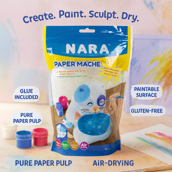 Nara_Paper_Mache_Powder_Non_Toxic_Air_Dry_Paper_Pulp_100_G_Pack_Of_2