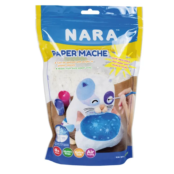 Nara_Paper_Mache_Powder_Non_Toxic_Air_Dry_Paper_Pulp_100_G_Pack_Of_2