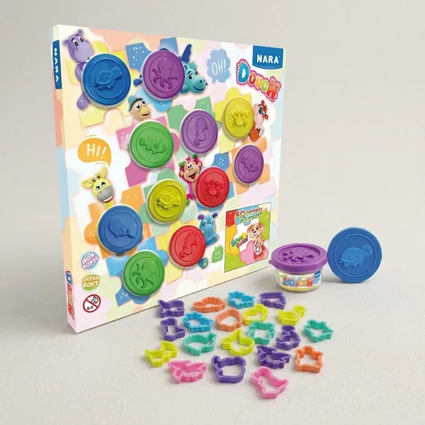 Nara_Soft_Dough_Set_11_Cups_With_Cutters_And_Roller_25_G_Each