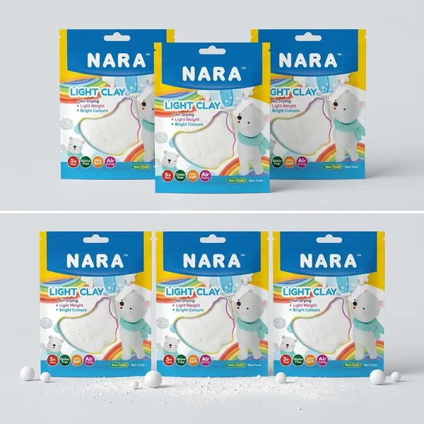 Nara_Air_Dry_Light_Clay_White_50_G_Pack_Of_3