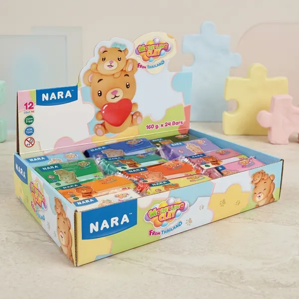 Nara_Oil_Based_Modelling_Clay_24_Bars_12_Colours_160_G_Each