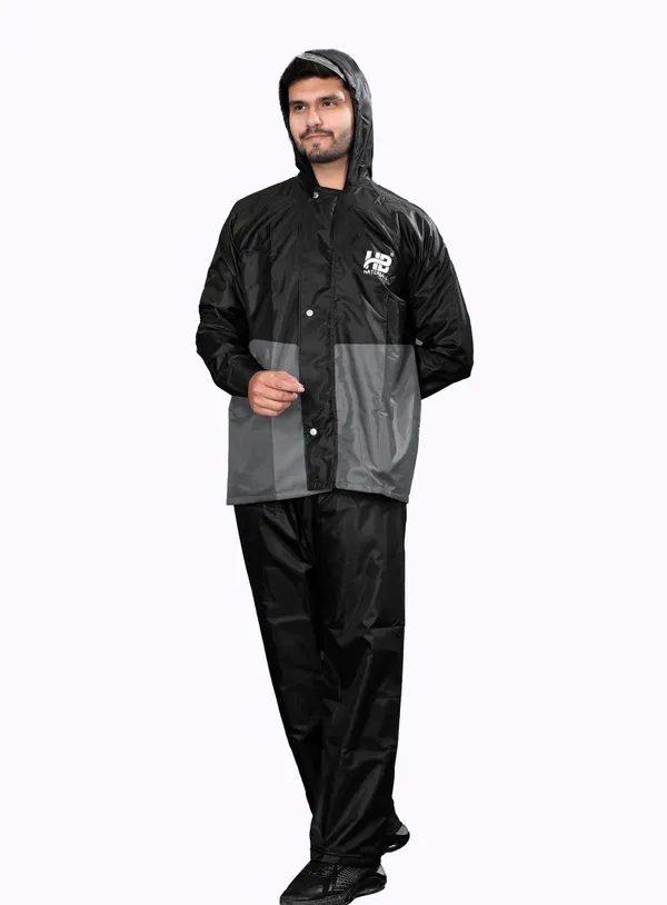 Black_And_Grey_Hd_Pvc_Two-Piece_Rain_Suit_For_Men