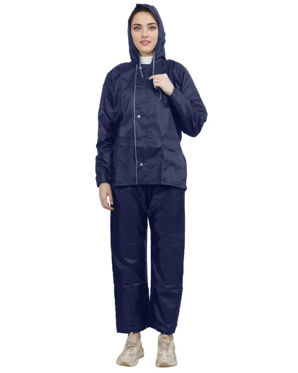 Navy_Blue_Waterproof_Polyester_Rain_Suit_For_Women