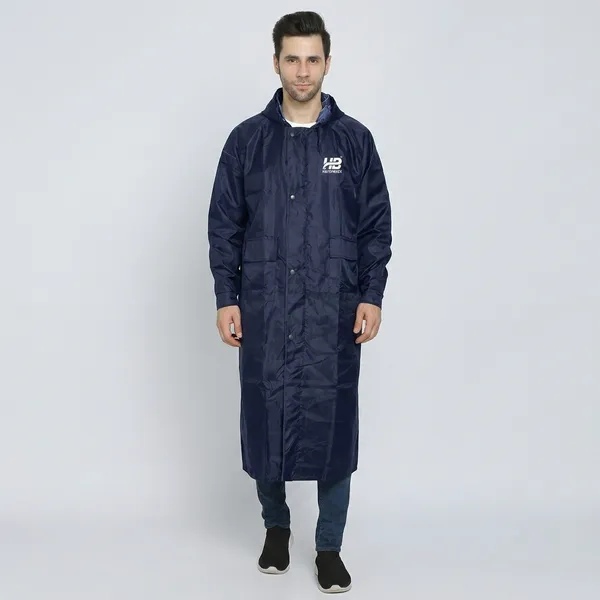 Navy_Blue_Waterproof_Polyester_Full-Length_Raincoat_For_Men