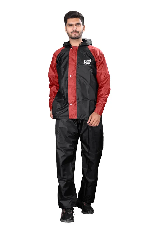 Black_And_Red_Hd_Pvc_Polyester_Men'S_Rain_Suit_For_Men