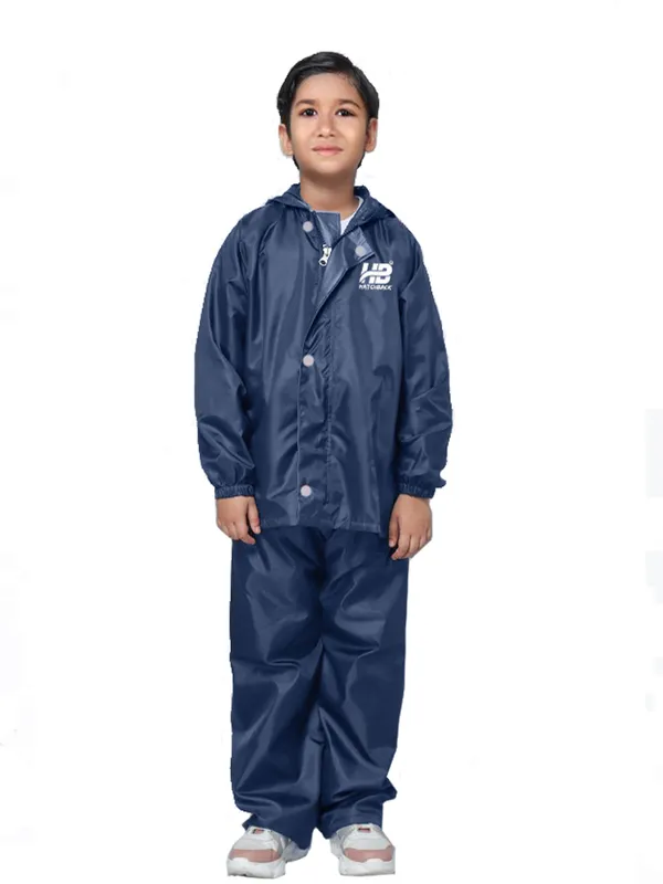 Navy_Blue_Waterproof_Nylon_Kids_Raincoat_Suit_For_Kids