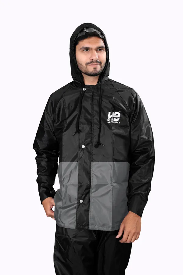 Black_And_Grey_Hd_Pvc_Two-Piece_Rain_Suit_For_Men