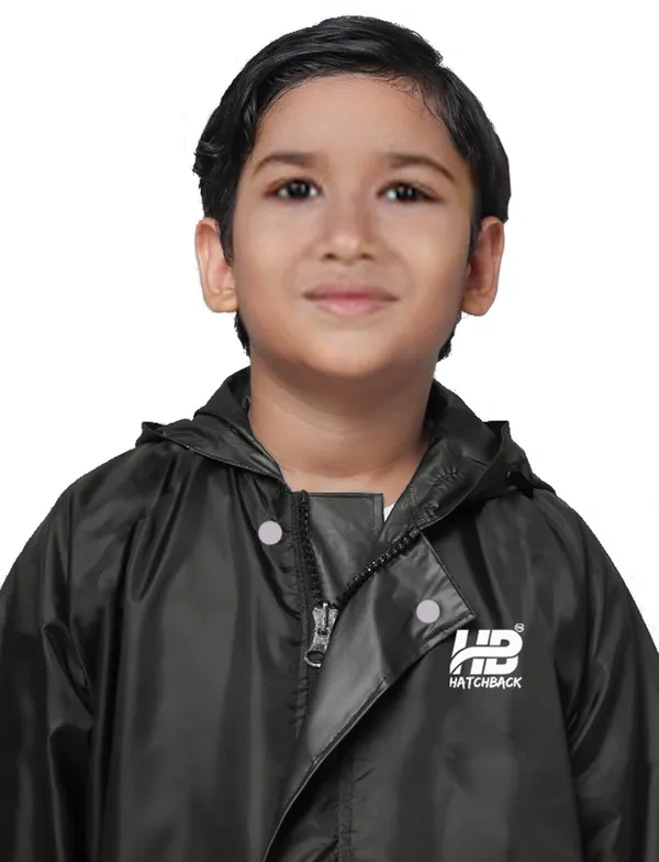 Black_Waterproof_Nylon_Kids_Rain_Suit_For_Kids