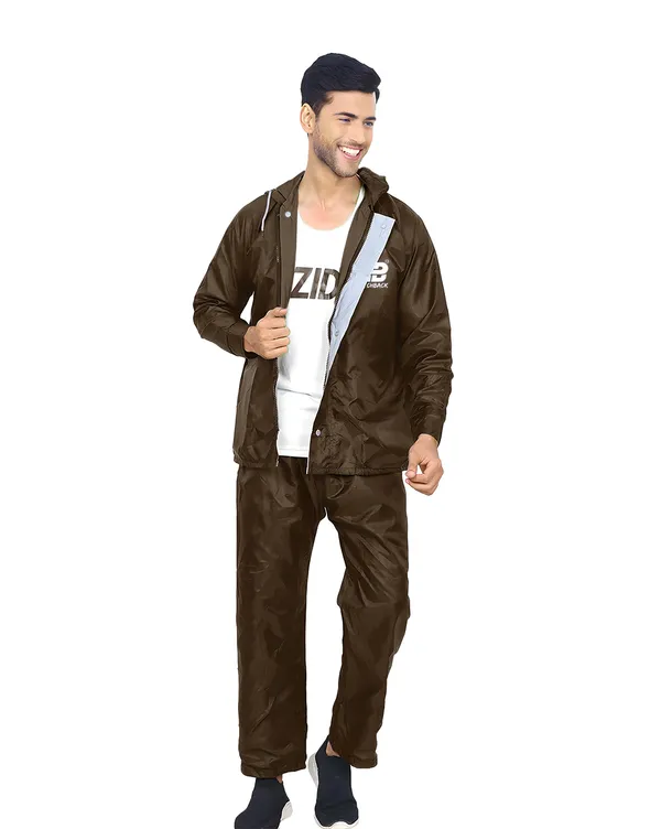 Brown_Pvc-Coated_Polyester_Rain_Suit_Set_For_Unisex