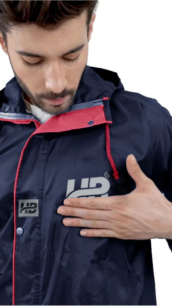 Navy_Blue_And_Red_Waterproof_Polyester_Rain_Jacket_For_Men