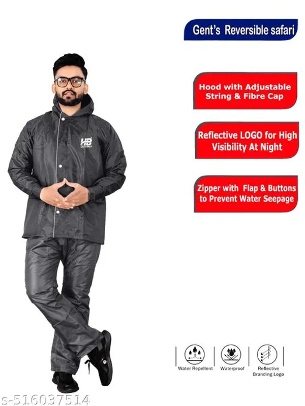 Men_Solid_Reversible_Double_Layered_High_Quality_Waterproof_Raincoat