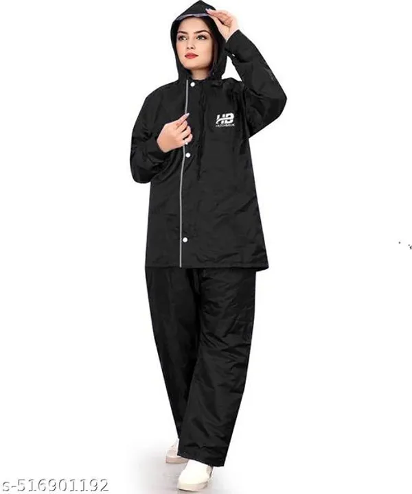 Women_Solid_Reversible_Double_Layered_High_Quality_Waterproof_Raincoat