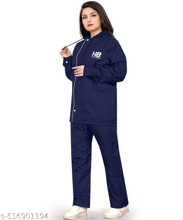 Women_Solid_Reversible_Double_Layered_High_Quality_Waterproof_Raincoat