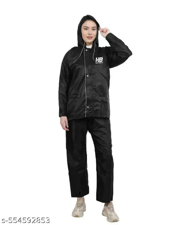 Women_Solid_Reversible_Double_Layered_High_Quality_Waterproof_Raincoat